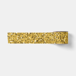 Gold Glitzer Sparkle Satinband