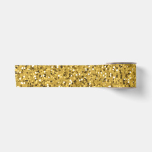 Gold Glitzer Sparkle Satinband