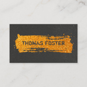 Gold Glitzer Sparkle Visitenkarte