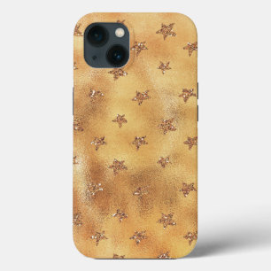 Gold Glitzer Stars Case-Mate iPhone Hülle