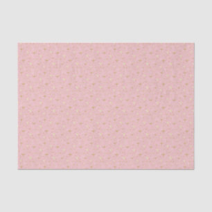 Gold-Glitzer-Sterne, rosa und goldfarben Seidenpapier