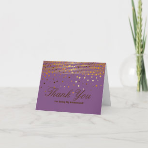 Gold Glitzer Streifen für meine Bridesmaid Danke