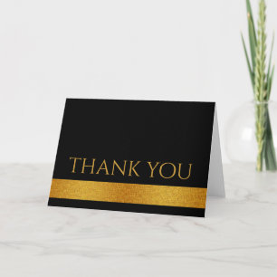 Gold Glitzer Stripes Vielen Dank für Ihren besonde Dankeskarte