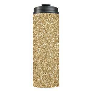 Gold-Glitzer Thermosbecher