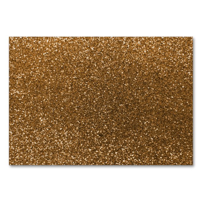 Gold Glitzer Tischnummer (Vorderseite)
