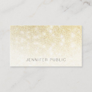 Gold Glitzer Trendy Template Moderne Berufliche Visitenkarte