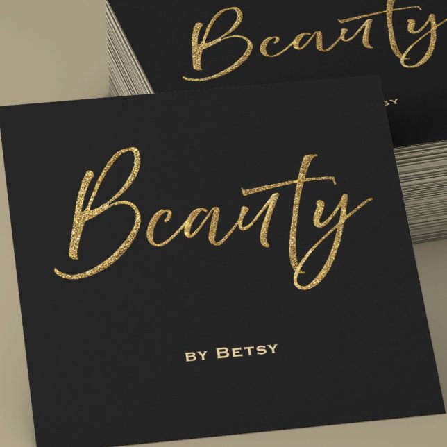 Gold Glitzer und Black Beauty Business Card (Von Creator hochgeladen)