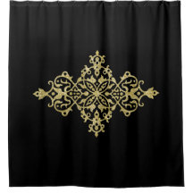 Gold Glitzer und Schwarz