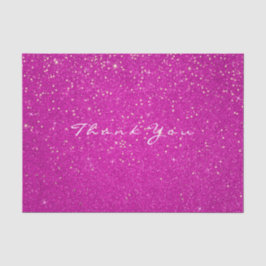 Gold Glitzer Vielen Dank Fuchsia Pink Confetti Whi Seidenpapier