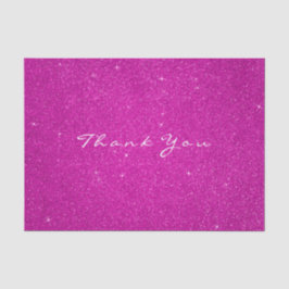 Gold Glitzer Vielen Dank Fuchsia Pink Gefallen Wei Seidenpapier