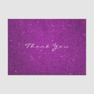 Gold Glitzer Vielen Dank Fuchsia Pink Rose Seidenpapier