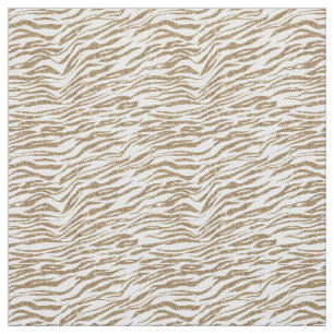 Gold Glitzer Zebra Stoff