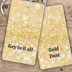 Gold Glitzern Schlüsselanhänger