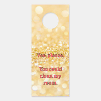 Gold Glitzern Türanhänger