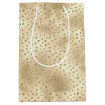 Gold Glitzy Glitzer Dots      