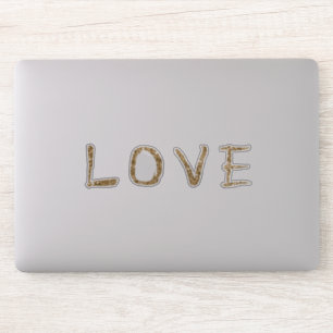 Gold Glitzy Glitzer Glam Liebe Aufkleber