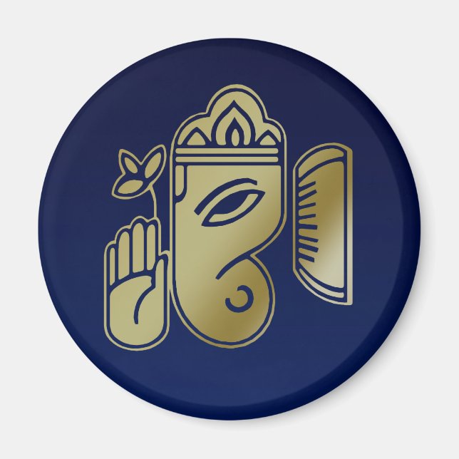 Gold Goddess Ganesha - Magnet (Vorne)