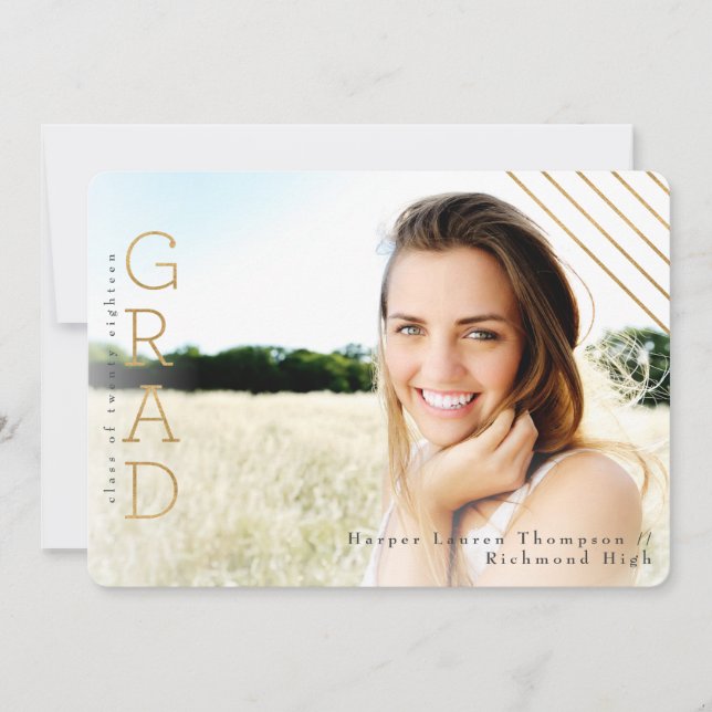 GOLD GRAD ANKÜNDIGUNG (Vorderseite)