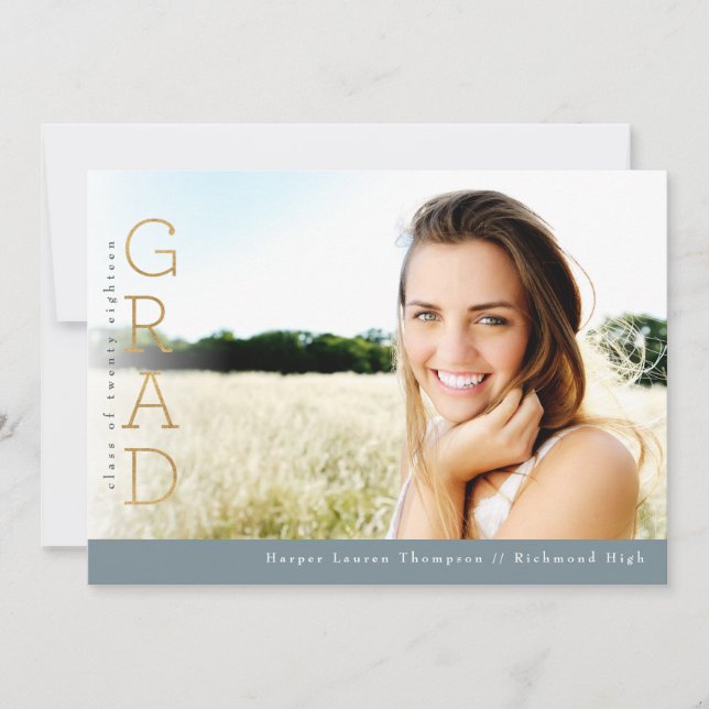 GOLD GRAD ANKÜNDIGUNG (Vorderseite)