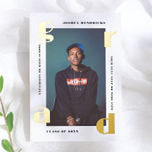 Gold Grad | Bekanntgabe von Foto mit Foil Pressure