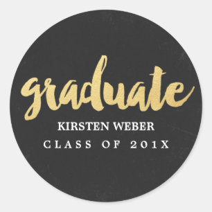 Gold Grad   Sticker Étiquettes