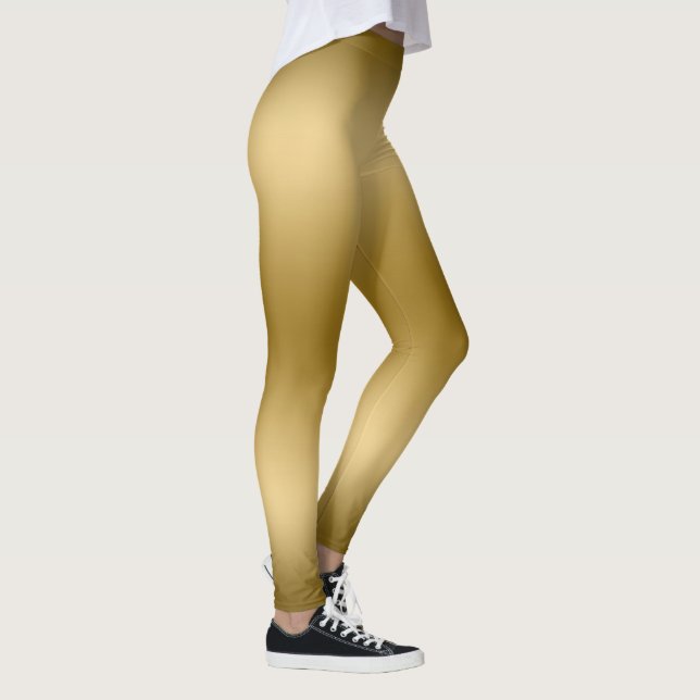 Gold Gradient Hintergrund Leggings (Rechts)