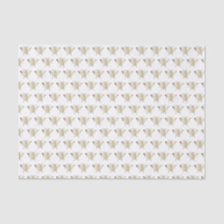 Gold Gradient Honeybee-Muster im Bossestil Seidenpapier
