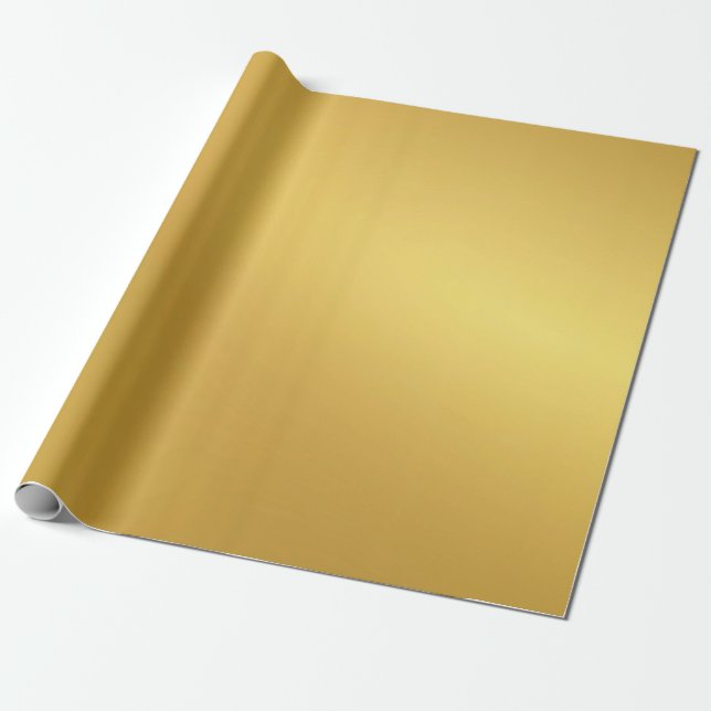 Gold Gradient Mate Wrapping Paper Geschenkpapier (Ungerollt)