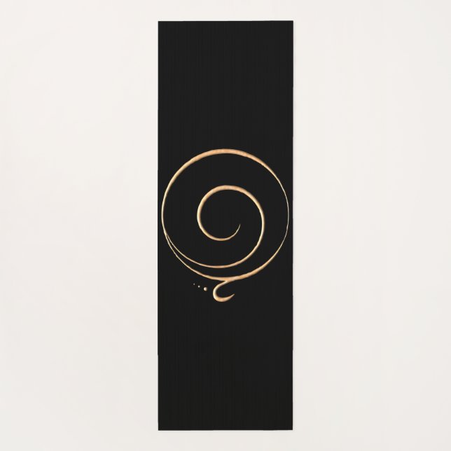 Gold Gratitude  Yogamatte (Rückseite)