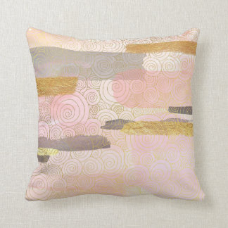 Gold Grau & Light Pink  Kissen
