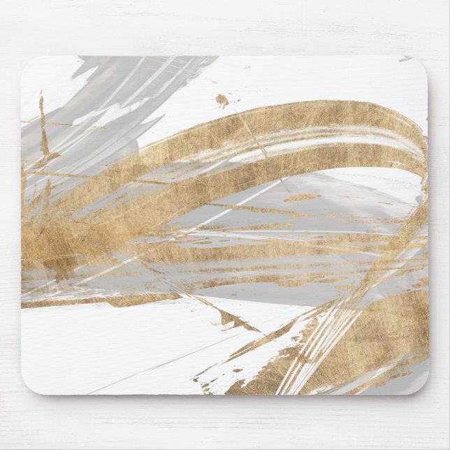 Gold & Grau Mousepad (Vorne)