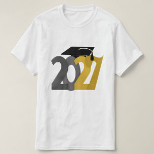 Gold Gray Abschlussklasse 2027 Abitur/Abschlussfei T-Shirt