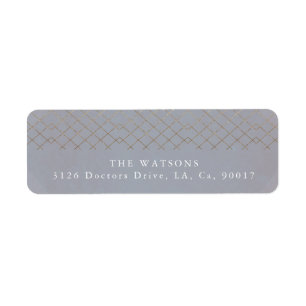 Gold Gray Elegance Diamond Geo Deko Wedding