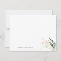 Gold Greenery Eleganter Name oder Paare-Namen