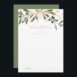 Gold Greenery Wedding Words of Wisdom Advice Card Hinweiskarte<br><div class="desc">Dieses goldene Grün Hochzeitstitel mit einer Weisheitsratenkarte ist perfekt für eine moderne Hochzeit. Das Design zeichnet sich durch charmantes künstlerisches Grün und goldenes Blattwerk aus. Diese Karten sind ideal für Hochzeiten, Brautparty, Babydusche, Graduiertenfest u.v.m. Personalisieren Sie die Karten mit den Namen der Braut und Bräutigam, den Eltern, die Sie werden...</div>