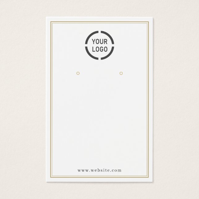 Gold grenzt das benutzerdefinierte Logo an (Vorderseite)