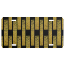 Gold Grill Black Aluminium Autokennzeichen US Nummernschild