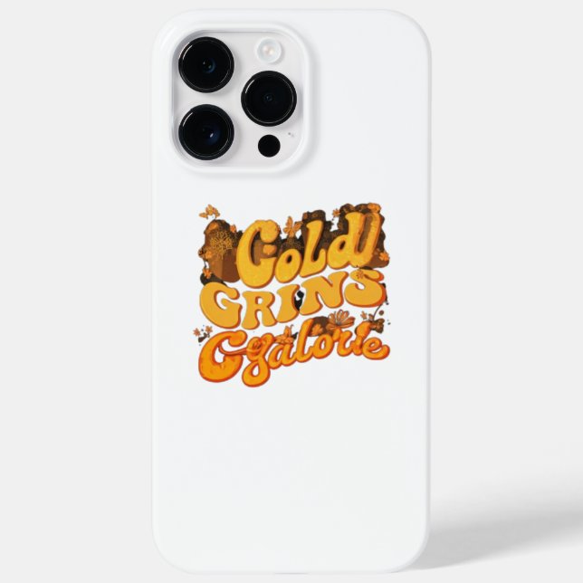 Gold Grins Galore Case-Mate iPhone 14 Pro Max Hülle (Rückseite)