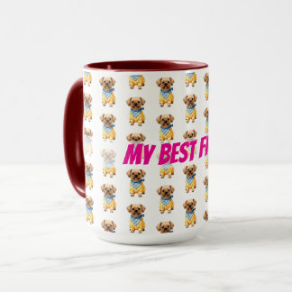 Gold Grooming Dog Personalized Elegant Collection Tasse