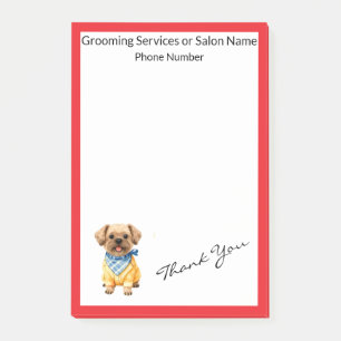 Gold Grooming Hund Personalisierte Elegante Kollek Post-it Klebezettel