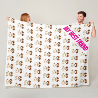 Gold Grooming Pet Personalisierte Elegante Kollekt Fleecedecke