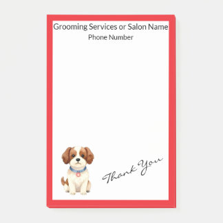 Gold Grooming Pet Personalized Elegant Collection Post-it Klebezettel