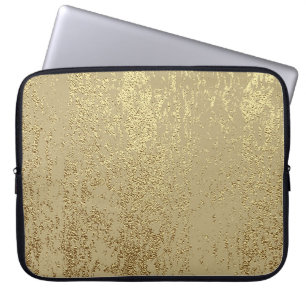 Gold-Grunge-Textur zur Erzeugung von Not leidenden Laptopschutzhülle