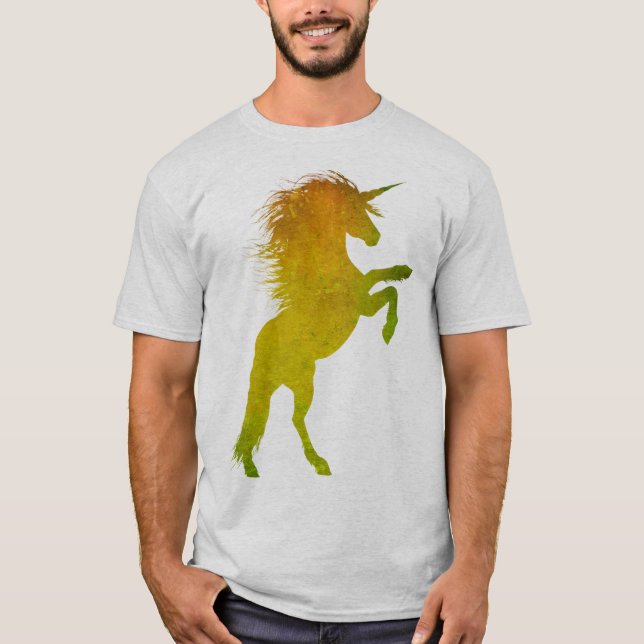 Gold Grunge Unicorn T-Shirt (Vorderseite)