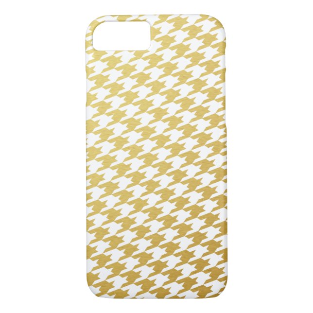 Gold Hahnentrittmuster Pattern iPhone 7 Fall Case-Mate iPhone Hülle (Rückseite)
