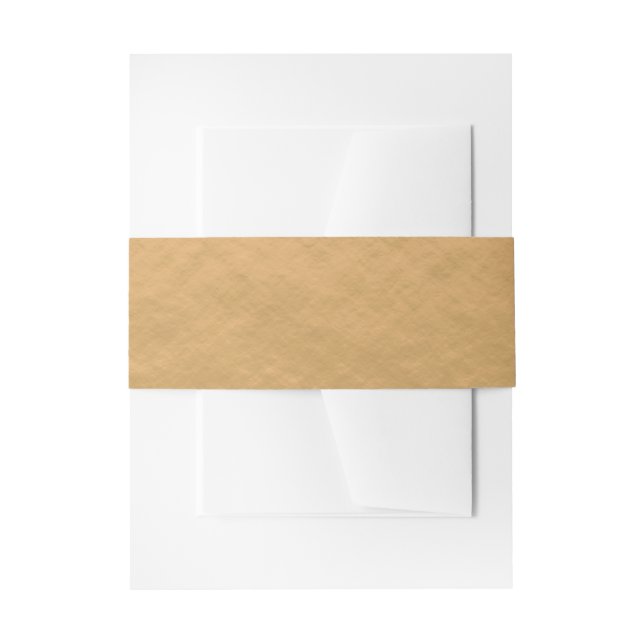 Gold Hammered Metal Einladungsbanderole (Vorderseite Beispiel)