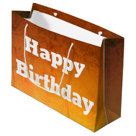 Gold Happy Birthday Geschenktasche Große Geschenktüte
