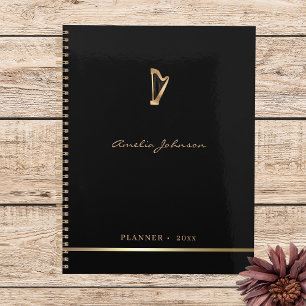 Gold Harp Elegant Music 2026 Jährlicher Planer