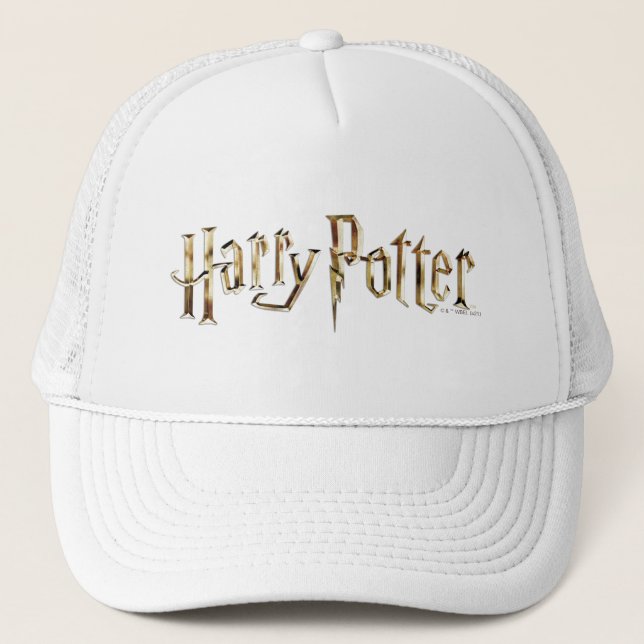 Gold Harry Potter Logo Truckerkappe (Vorderseite)