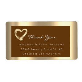 Gold Heart Browns Rahmen Wedding Bridal UAWG